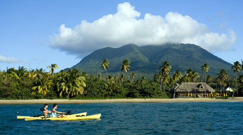 Nevis Peak volcano